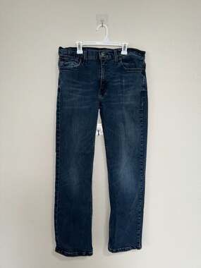 Levi's Men's 514 Straight Fit Jeans in Dark Blue Wash W33 L32